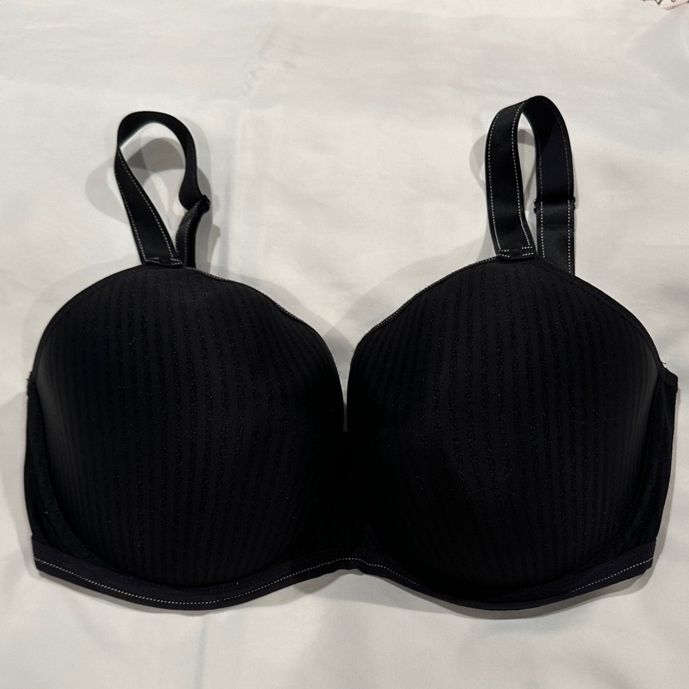Freya Black Textured Bra